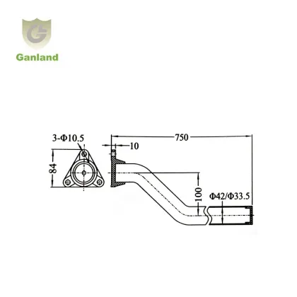 High Quality GL-15627 Truck Tire Curved Mounting Bracket