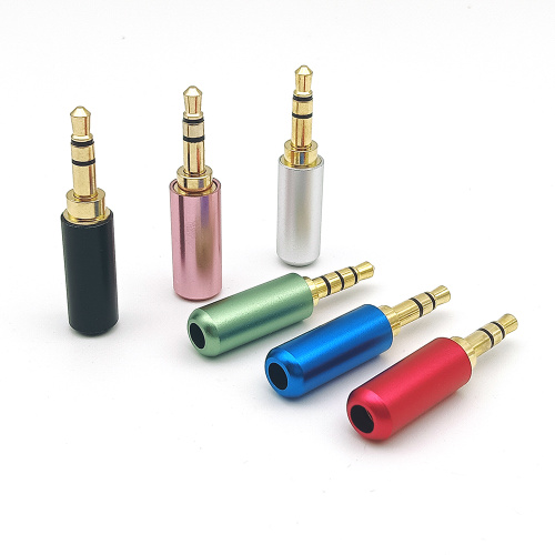 3/4 Pole Soldering Male Stereo Audio Plug Connectors