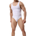 Erkekler Spor Bodysuit Mesh Tulumları