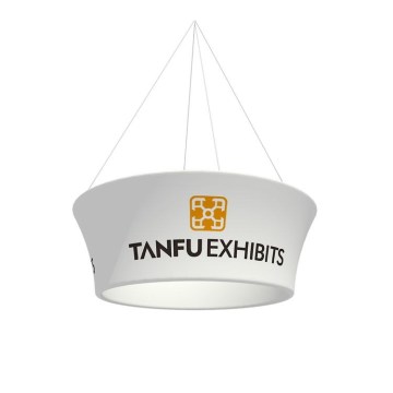 TANFU Hanging Sign Tapered Circle for Trade Show