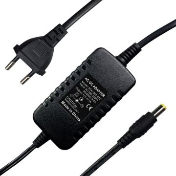 Ac Travel Power-tek Adapter 12V DC 1Amp 12W with EU Two-plug Ac Cable