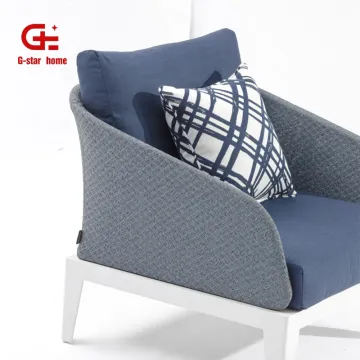 Antifouling and Waterproof Aluminium Frame Modern Sectional Sofa for Outdoor Patio and Garden