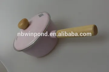 Thicken enamel carbon steel milk pot with removable handle