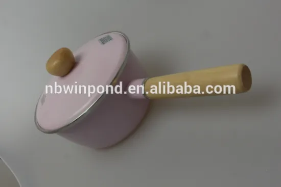 Thicken enamel carbon steel milk pot with removable handle