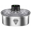 Modern Pet Fountain Water Dispenser Automatic Filtered Circulation Quiet Pump Stainless Steel Bowl for Cats Dogs Small Animals