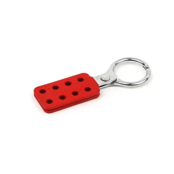 BOZZYS Loto Hasps Lockout Devices - Aluminum Spark-Proof Chrome Plated Zinc and Red Nylon PA Injection Molding Handle