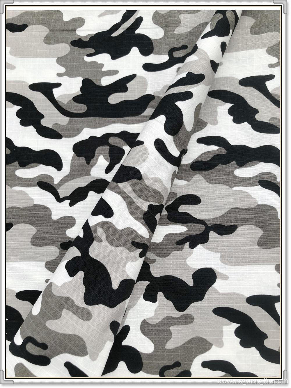 Cotton Spandex Ripstop Print Fabric