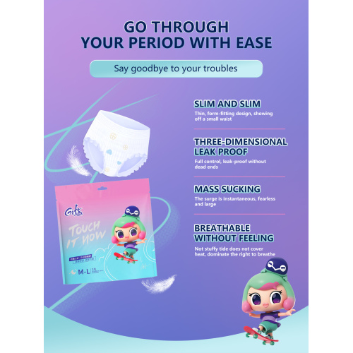 Mild breathable menstrual hygiene products period pants