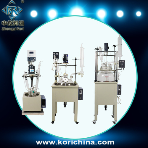 Lab chemical benchtop electric heating reactor glass