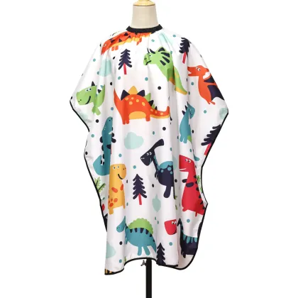 Children's Cartoon Rocket Pattern Salon Hairdressing Cape