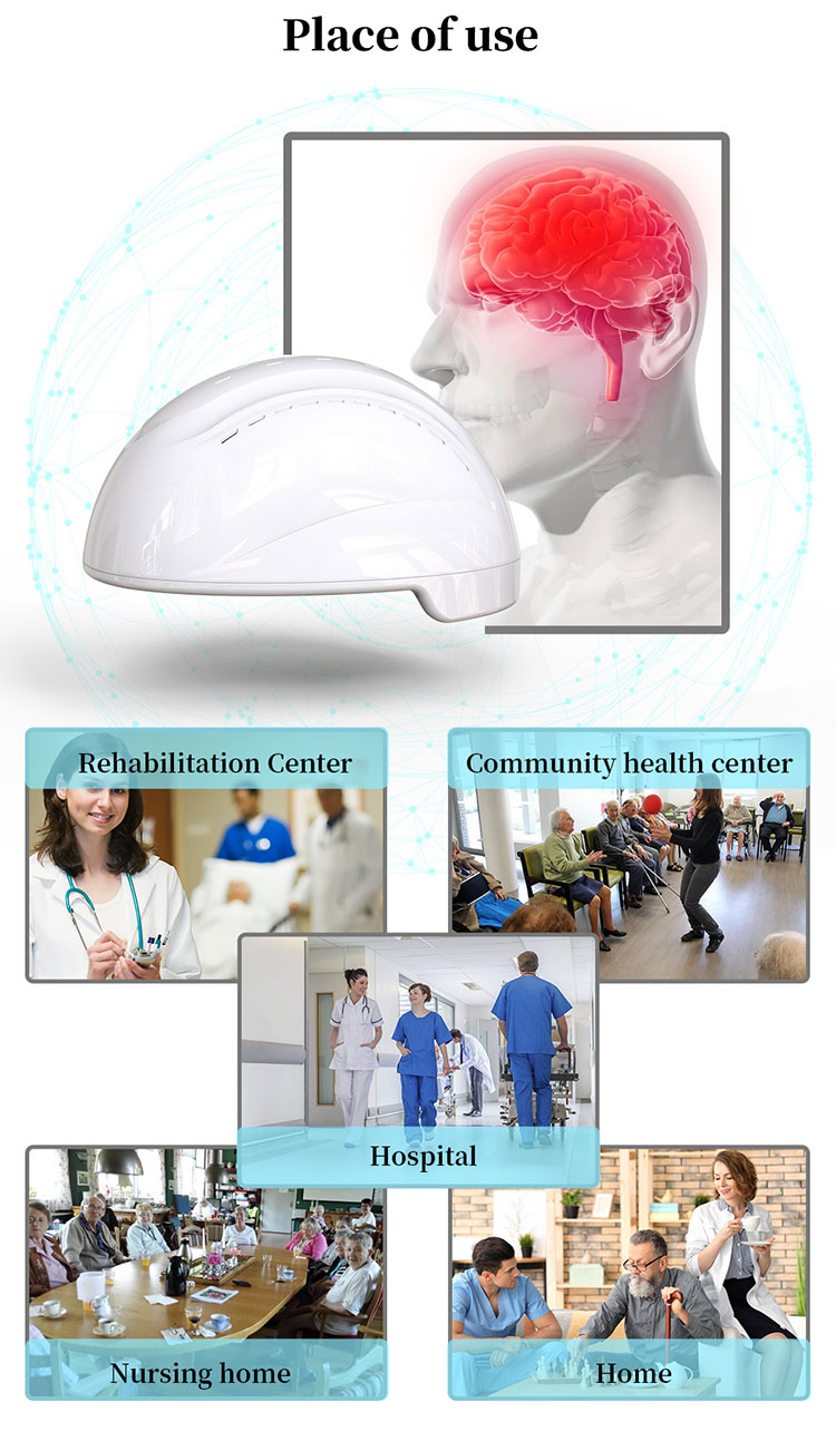 Medical autism therapy instrument LED light therapy helmet