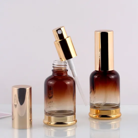 Popular Transparent Cosmetic Packaging Glass Serum Bottle