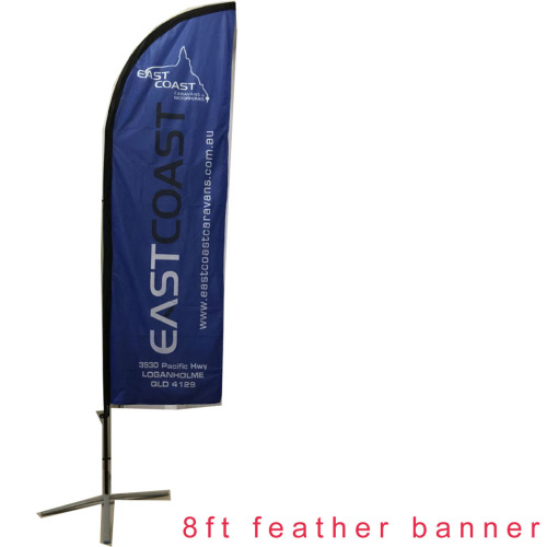 Custom Promotional Flying Banner Beach Feather Flag