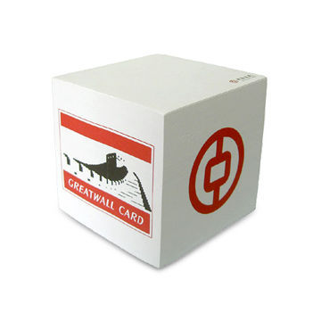 Paper Cube, Paper Block, Suitable for Promotions, Stationery and Gifts, OEM/ODM Orders are Welcome