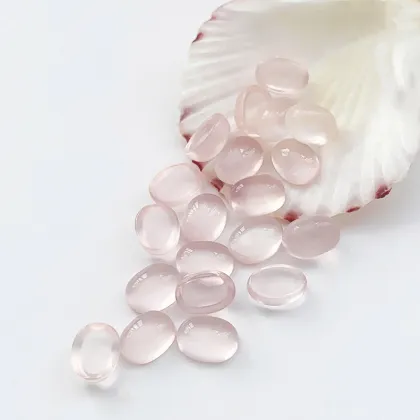 High Quality Natural Loose Rose Quartz Egg Shaped