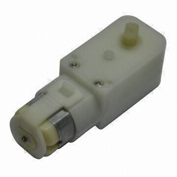 Plastic Gear Motor with 5.7mm Shaft and 2 to 12kgf.cm Output Torque