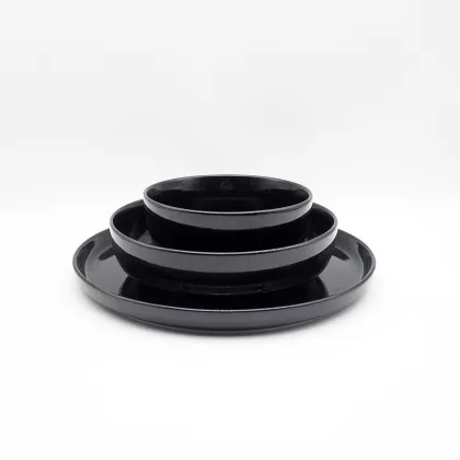 Restaurant Ceramic Soup Bowls Chinese Round Soup Bowls