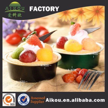 Disposable aluminum foil round mini dessert cups
