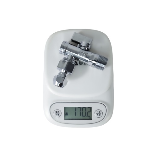 2025 New Arrival Brass Angle Valve with Chrome ABS Handle