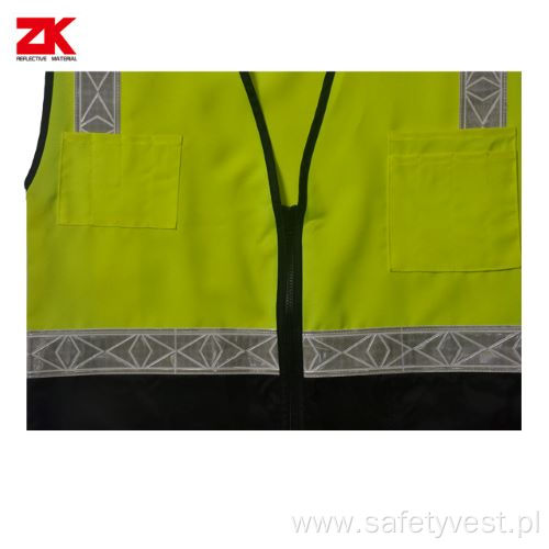 PVC NAME CARD POCKETS SAFETY VEST