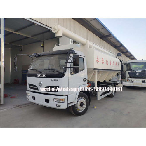 Dongfeng 10CBM 6T รถบรรทุกขนถ่ายอาหารจำนวนมาก