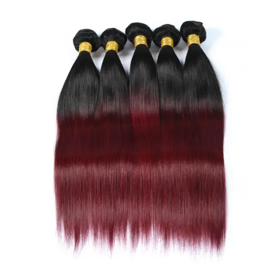 Shipping Now 1b/99j Wholesale Straight Natural Raw Indian Hair,Human Steam Processed Virgin Hair