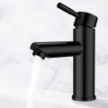 Wholesale Single Hole Hot Cold Black Basin Faucet