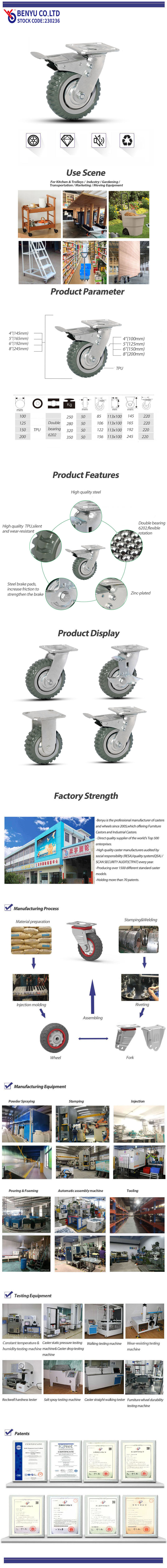 Polyurethane Silent Caster