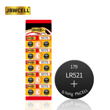 LR521 AG0 1.5V زر خلية البطارية للساعات
