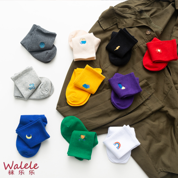 Conjunto de calcetines a media pierna versátiles de 61,7 % algodón