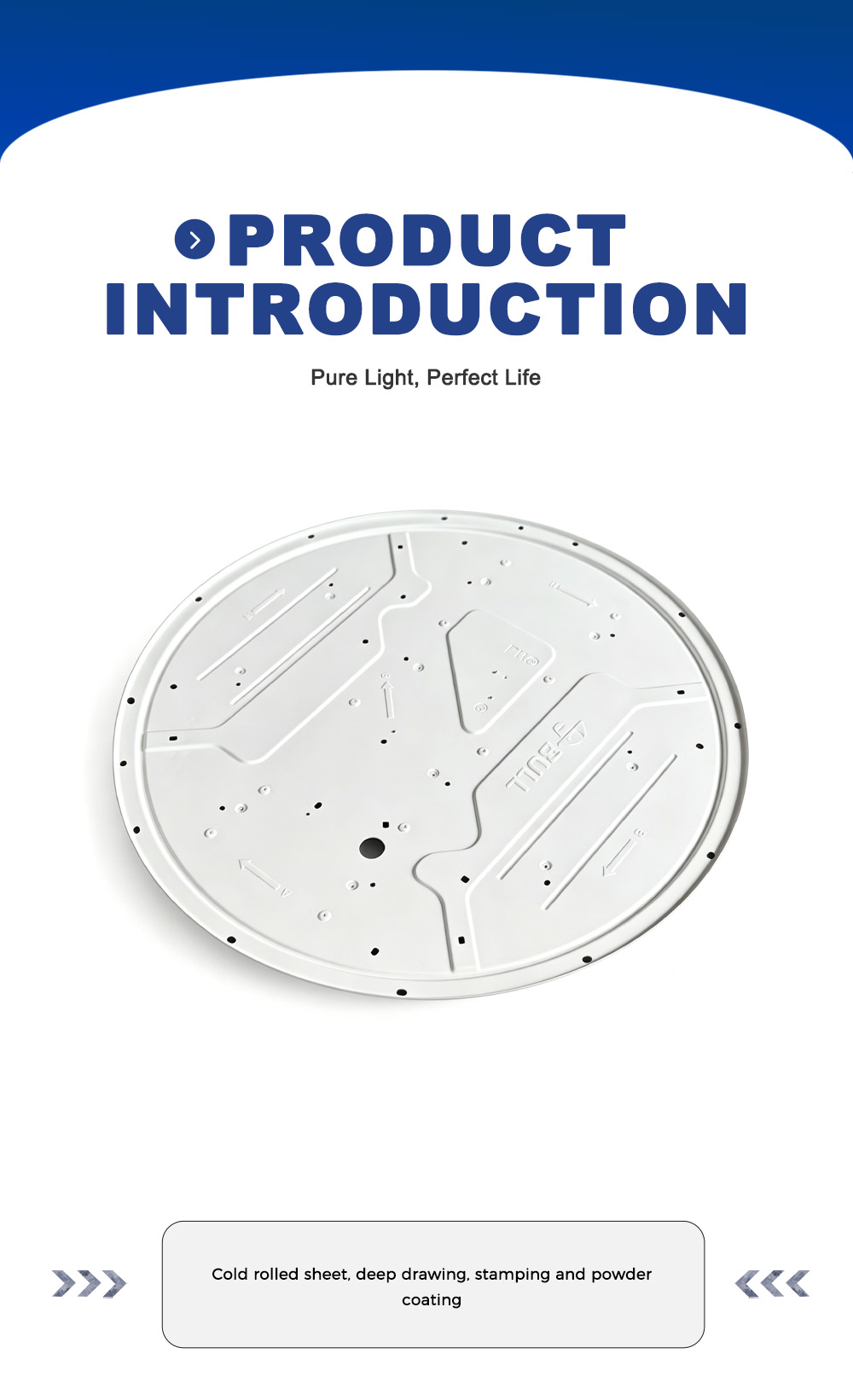 48W Ceiling Light Base Plate X