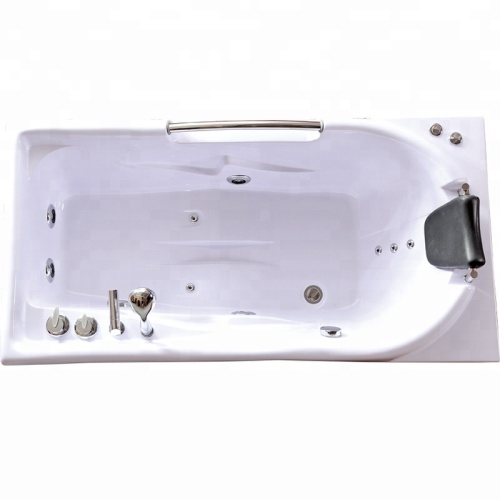 Black Water Bathtub Indoor Tub in Bath with Pneumatic Controller