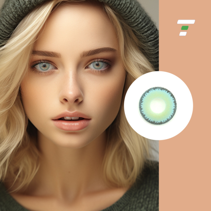 Wear makeup with colored contact lenses every year