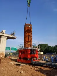 Casing rotator drilling machine