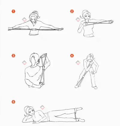 Yoga Fitness Resistance Band Fitness