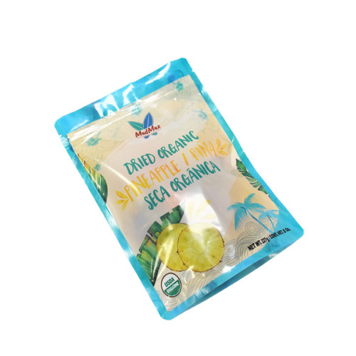 Опаковъчна торбичка за сушени храни с гравюрен печат за ананас
