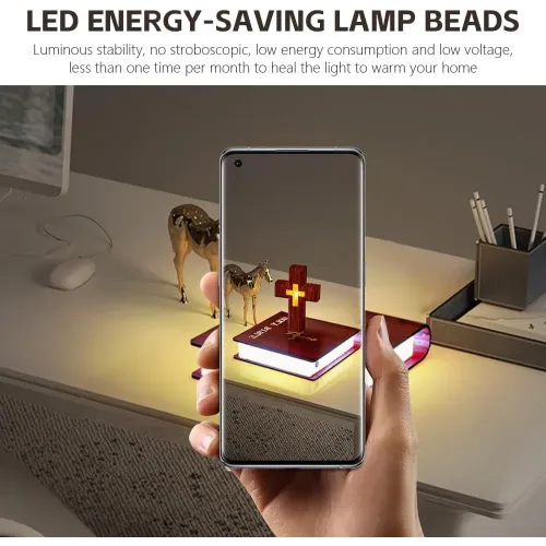 Святой ночной свет: магнитный левитирующий крест декор