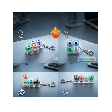 4 Key Tactile Fidget Keychain for Stress Relief