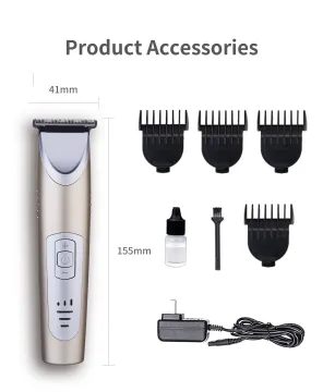 Professional Rechargeable Electric Cordless Hair Trimmer Barber Clipper for Men