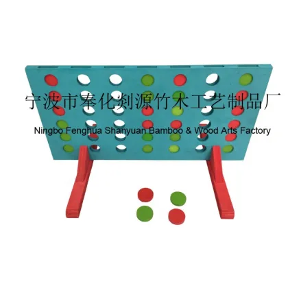 Outdoor Wooden Connect 4 Game - Four in a Row Board Game