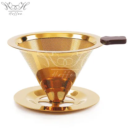 Stainless Steel Pour Over Coffee Filter Kit Paperless