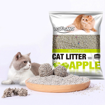 MOFESIPI Bentonite Cat Litter 10L - Low Dust, High Agglomeration, Efficient Water Absorption