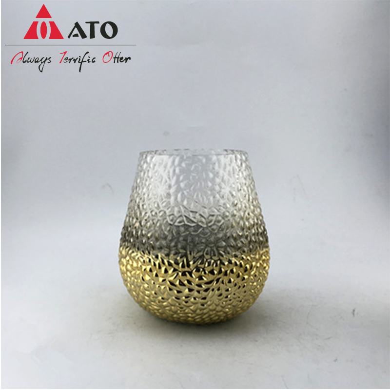 Vaso de vidro de decoração de flor de vidro criativo