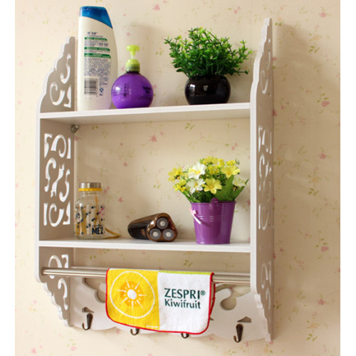 solid waterproof modern design decorative pvc shelf