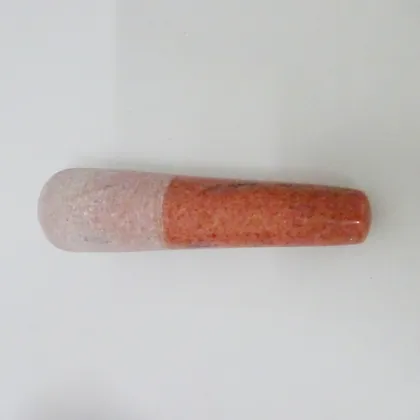 Red Marble Mortar and Pestle Herb Grinder