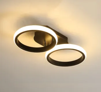 Indoor LED Ceiling Lamp for Bedroom and Living Room - 20W/22W/32W/36W, Suitable for Corridor and Balcony, Black/White, 110-220V CE AC