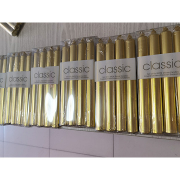 Залаты колер палка свечка з конуснай свечкай у 8 цалі