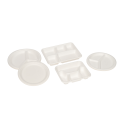 disposable tableware Party use9inch Three Compartments Plate