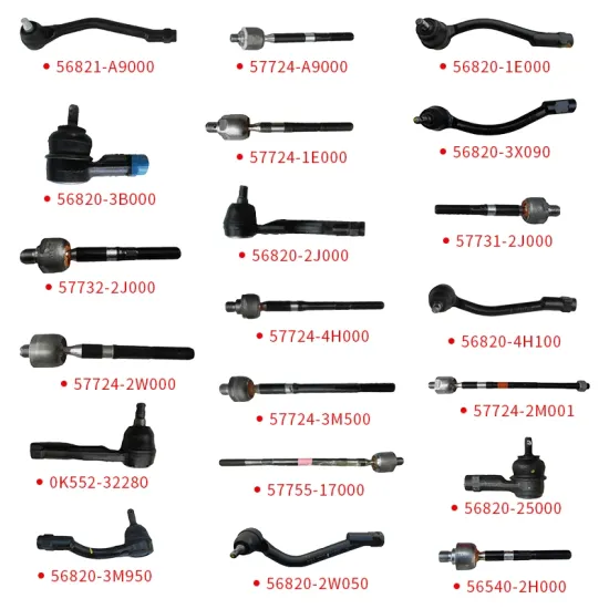 Hyundai Kia Original Auto Steering System Tie Rod Ends and Steering Rack Tie Rod