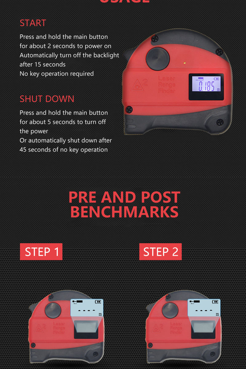 8 Laser Tape Measure